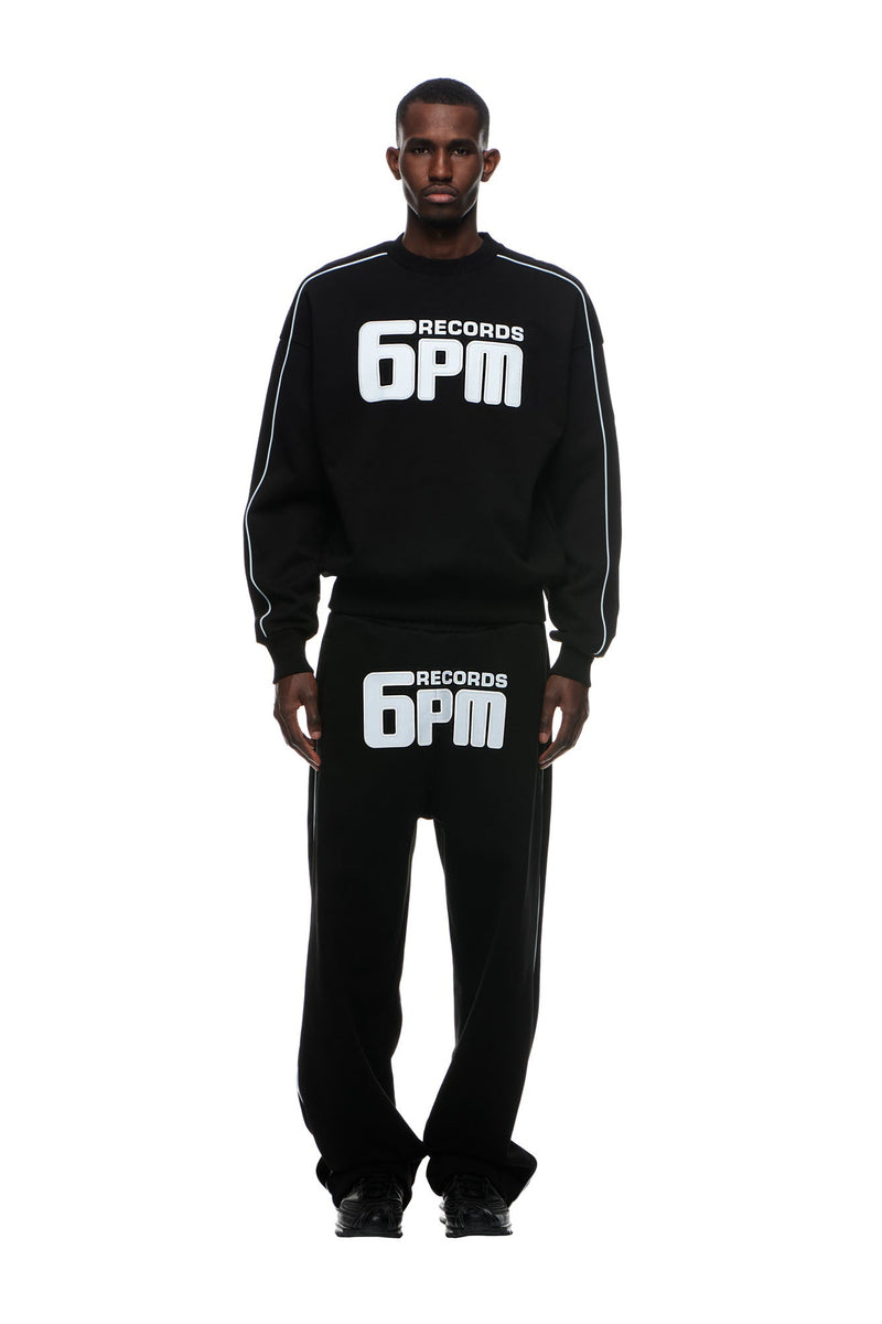 RECORDS CREWNECK BLACK